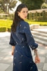 Camisa Lovely Tulip Manga Larga Navy